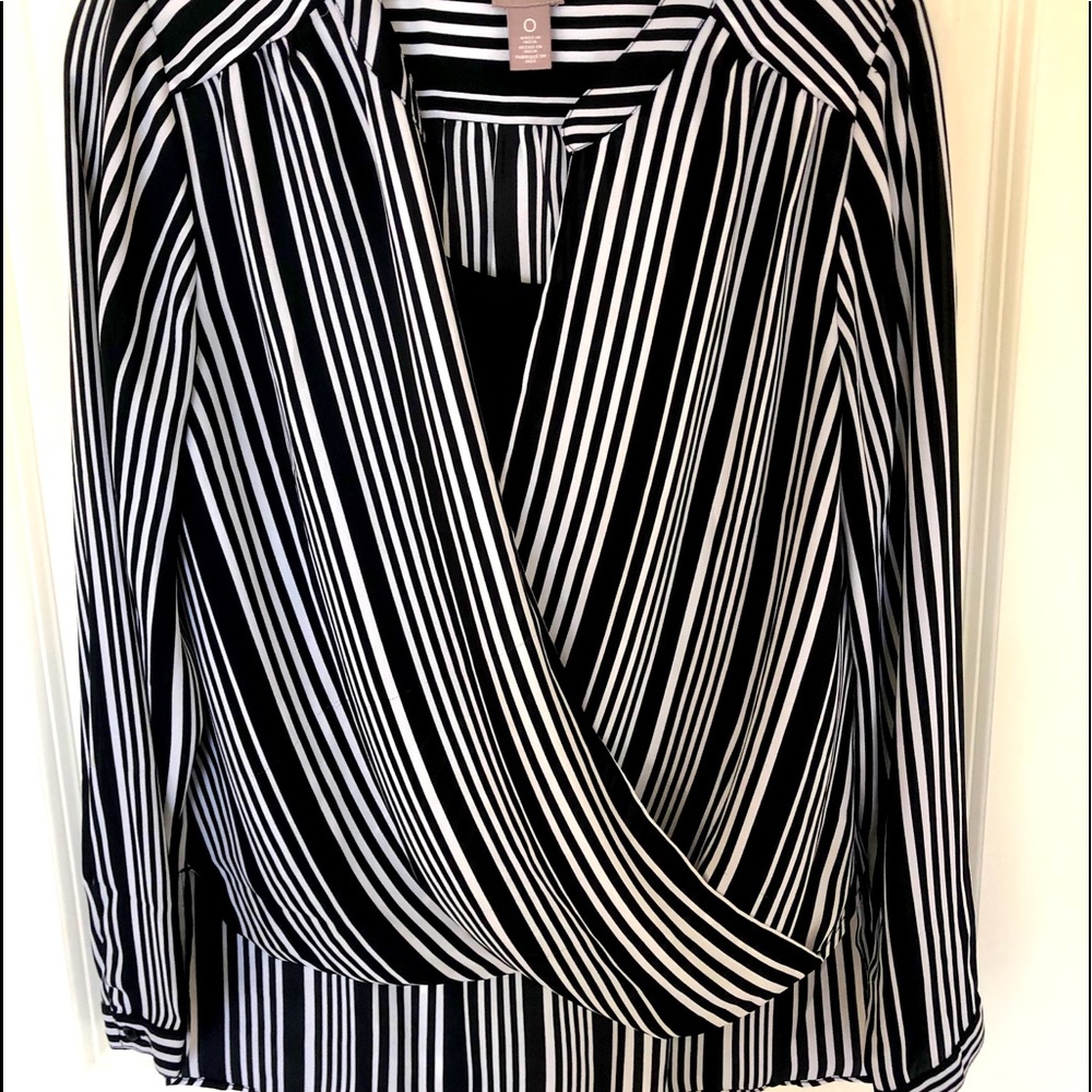 Chico’s Black and White Blouse